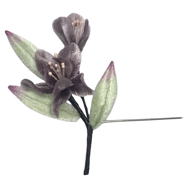 南京非遗绒花发夹胸针大师手作