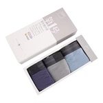 PROEA/宝路易氧1号男士内裤3条装莫代尔双层棉裆透气中腰平角底裤