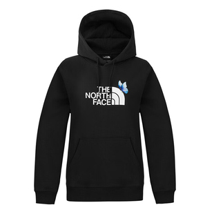 TheNorthFace北面卫衣女25秋冬新款户外运动休闲印花连帽外套8F0E