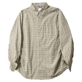 美式复古格纹元素2025年秋冬新款男士宽松休闲时尚百搭长袖衬衫潮