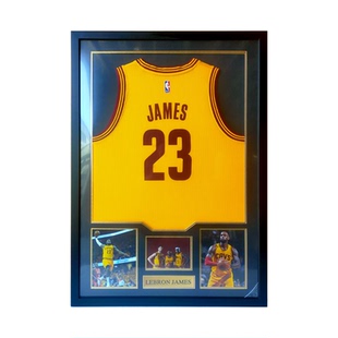 定制球衣裱框 装裱篮球足球库里 詹姆斯NBA 签名球衣收藏展示相框