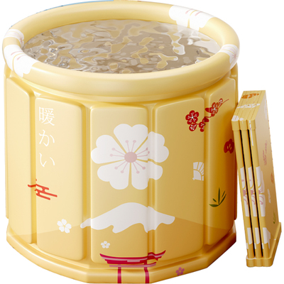 日本进口特厚大号折叠沐浴桶