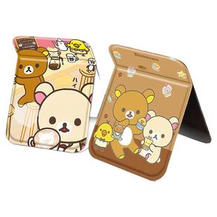 轻松熊折叠镜学生宿舍家用台式化妆镜可折叠随身便携镜子折叠大号