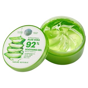 韩国自然乐园芦荟保湿舒缓凝胶春夏清爽补水面膜精华液芦荟膏面霜