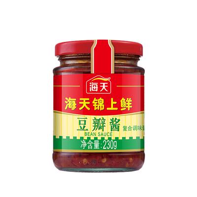 正品家用海天锦上鲜豆瓣酱230g瓶