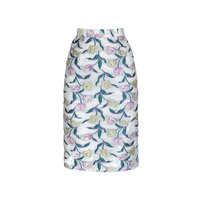 手工定做重磅刺绣花优雅风半身裙