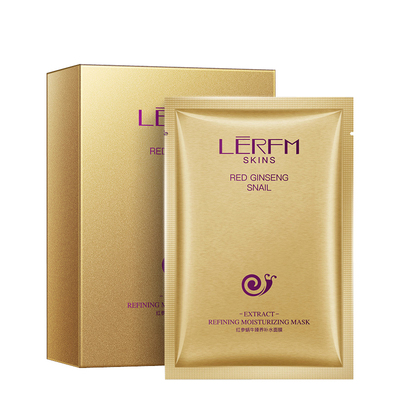 蓝尼芳可10片红参蜗牛补水面膜贴