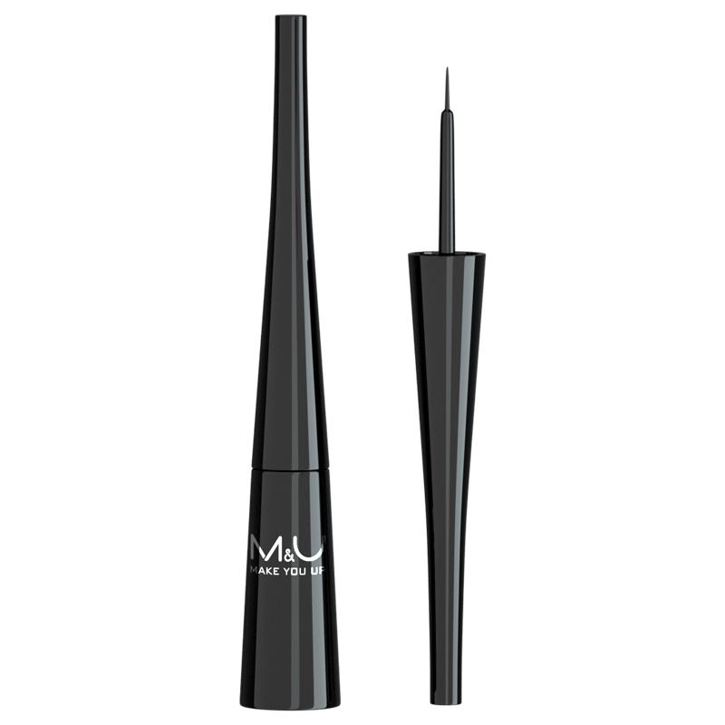 妙媚(M&U)眼线液笔极细软头防水不晕染无刺激持久显色特浓黑棕色