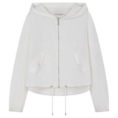 TeenieWeenie小熊奥莱女装轻薄网眼连帽外套运动休闲短款上衣