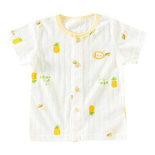 童泰婴儿短袖纯棉a类儿童男孩宝宝半袖上衣睡衣女夏季薄款t恤女童