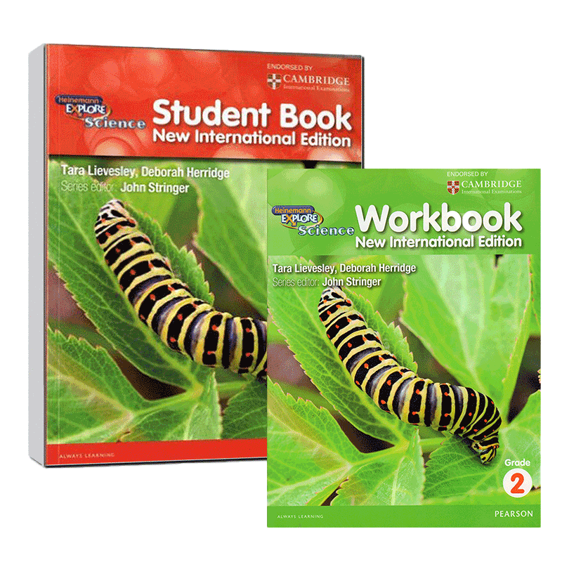 培生剑桥国际小学科学课程教材+练习册套装 第二级别HEINEMANN EXPLORE SCIENCE 学习指南波米诺绘本语言表达 正版原著英语书籍