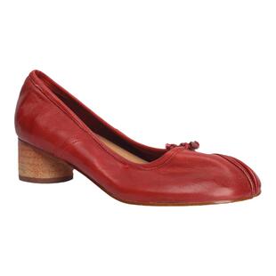 Le' Queen设计师原创 小众粗跟单鞋意大利水洗马皮tabi分趾鞋猪蹄