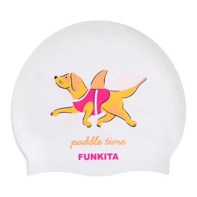 澳洲funkita新款韩国代购专业竞速硅胶防滑条纹竞速泳帽