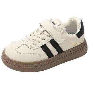 红蜻蜓女童鞋子儿童运动德训板鞋秋冬2025新款小白鞋大童女孩加绒