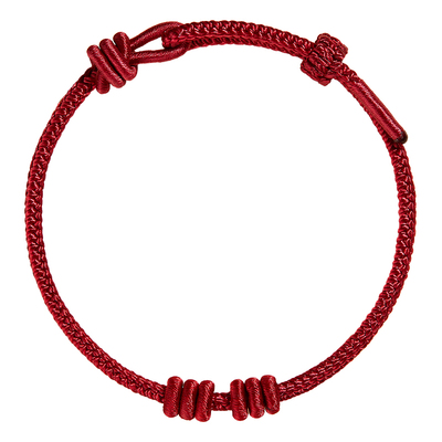 普陀山穿黄金半成品红绳编织手链太岁手绳2026马本命年护身符礼物