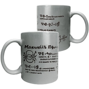 学习理科Maxwell麦克斯韦方程公式电磁物理学陶瓷马克杯咖啡杯