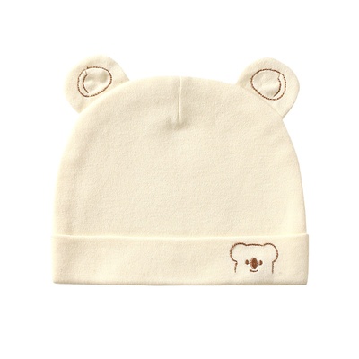 双层四季款纯棉婴儿胎帽