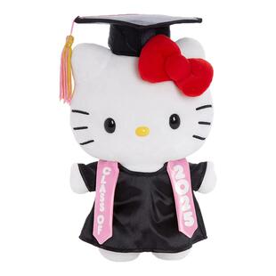 美国hellokitty正版2025毕业学士服凯蒂猫kt猫公仔玩偶毛绒玩具