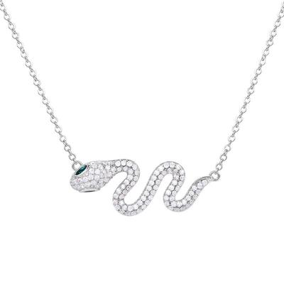 VITARING简约文艺满钻灵蛇吊坠女