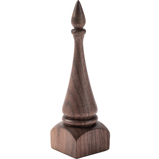 黑胡桃木戒指架托创意锥型柜台展示架实木戒指收纳首饰架耳环架子