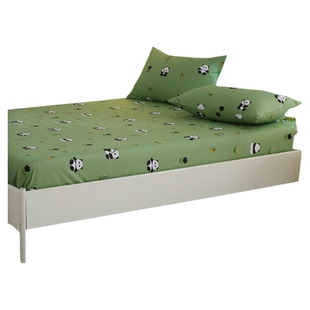 可爱治愈 纯棉床笠单件150x180x200床垫保护套全棉斜纹卡通可裸睡