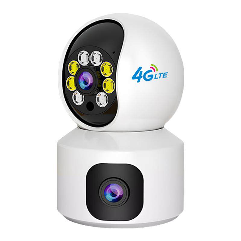 双镜头360全景4g无网远程摄像头