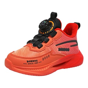 巴布豆童鞋男童运动棉鞋2025冬季新款加绒保暖儿童二棉红色运动鞋