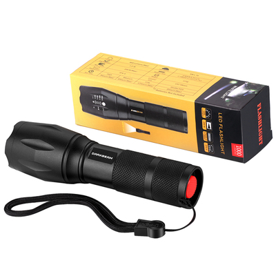 伸缩调焦手电筒自行车前灯远近光