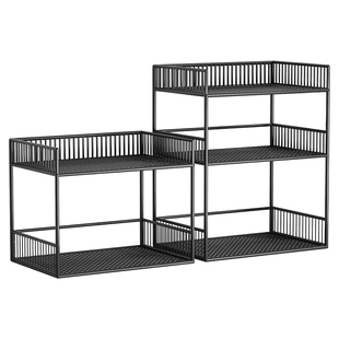 桌上书架桌面置物架书桌多层柜子收纳架台面小层架办公桌上分层柜