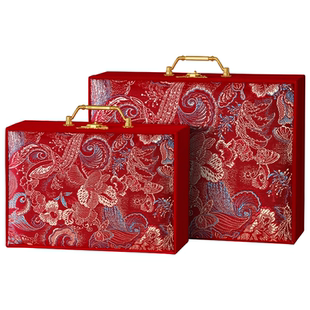 结婚高档彩礼箱三金五金20万高级感彩礼现金礼盒订婚聘金盒钱盒子