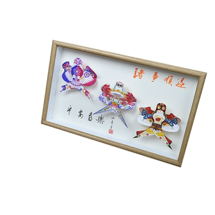 新款文创工艺品风筝定制传统书法非遗相框摆件沙燕礼盒商务伴手礼