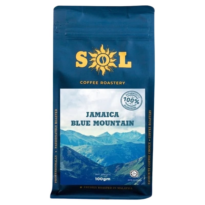 JAMAICA BLUE MOUNTAIN 100%牙买加蓝山现烤手冲咖啡豆100克/包