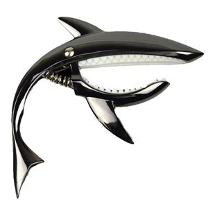 新款鲨鱼变调夹高颜值个性民谣吉他变调夹金属夹吉他用变音夹配件