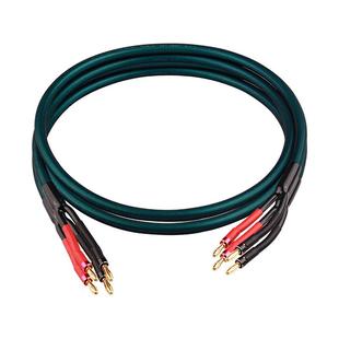 发烧级纯铜HIFI音箱专用连接主副音响家用功放U型Y插香蕉头喇叭线