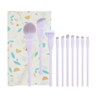 花漾庄园10支化妆刷套装新手学生党平价套刷沧州软毛刷子化妆工具