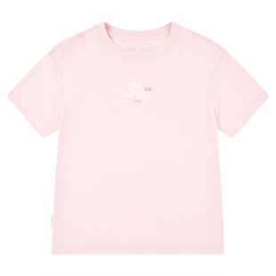 乔丹粉红豹联名短袖T恤女2025秋季透气休闲运动短袖QDLHS2253170