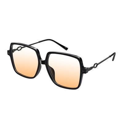 LOHO黑框素颜镜大框显瘦茶色腮红