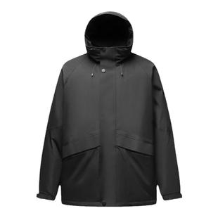 森马羽绒服男中长款冬季新款防雨防油防风中国红年服宽松连帽外套