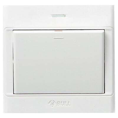 公牛明装线盒双联电灯开关面板