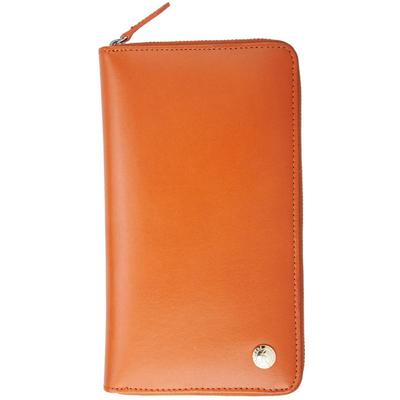 品仕风琴位拉链钱包横款头层牛皮