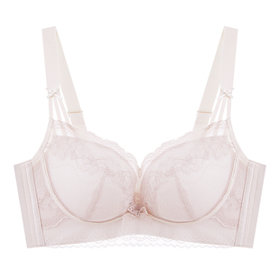 【月绡】美思内衣女小胸聚拢不空杯无钢圈收副乳防下垂蕾丝文胸罩