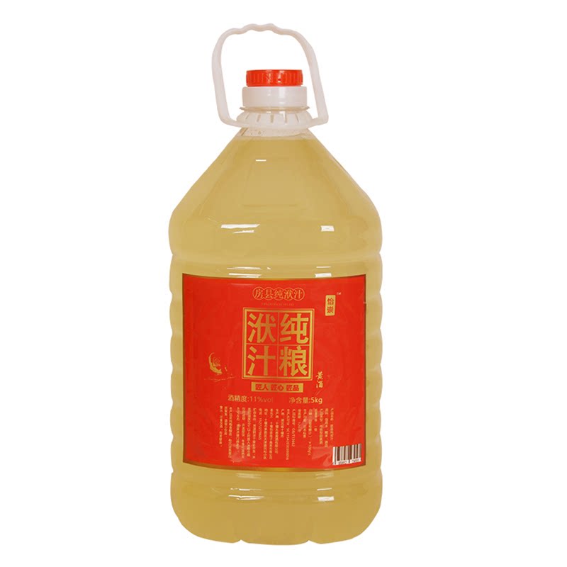 湖北特产房县黄酒洑汁桶装糯米酒