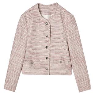 奥莱专柜品牌撤柜正品 EU秋装2025新款 小香风气质上衣短款外套女