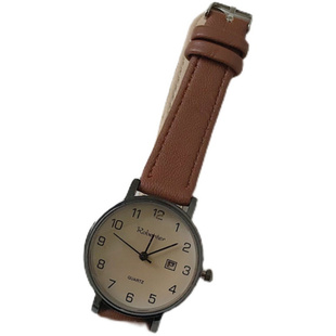 手表女款学生考试专用初高中学生简约气质复古数字日历皮带石英表