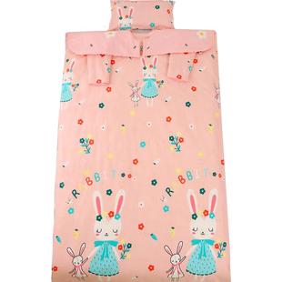 睡袋儿童中大童防踢被神器学生四季通用款纯棉可脱胆秋冬季加厚款