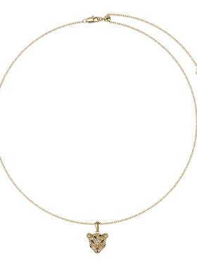 Riotlily/艾特里里金钱豹系列项链经典女款礼物豹子造型金色