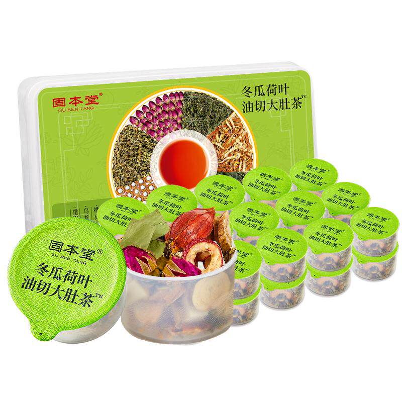 冬瓜荷叶茶不惧油腻刮油去脂纤体