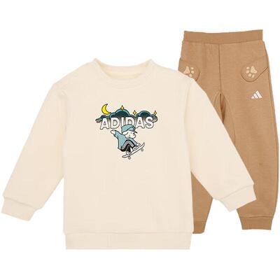 阿迪达斯两件秋冬加绒套装