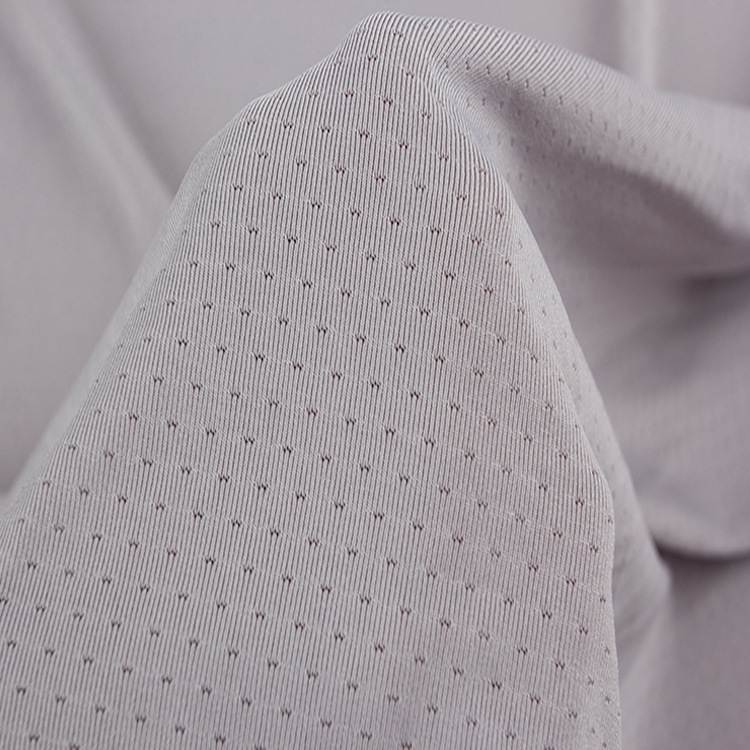 24现货高F涤氨150网弹力T恤蝴蝶速吸湿面料校服拉架网眼布干克运