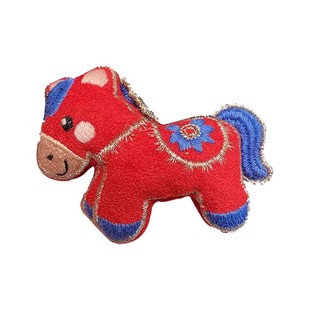 本命年新年小马胸针毛衣大衣围巾装饰布艺别针胸花儿童成人亲子搭